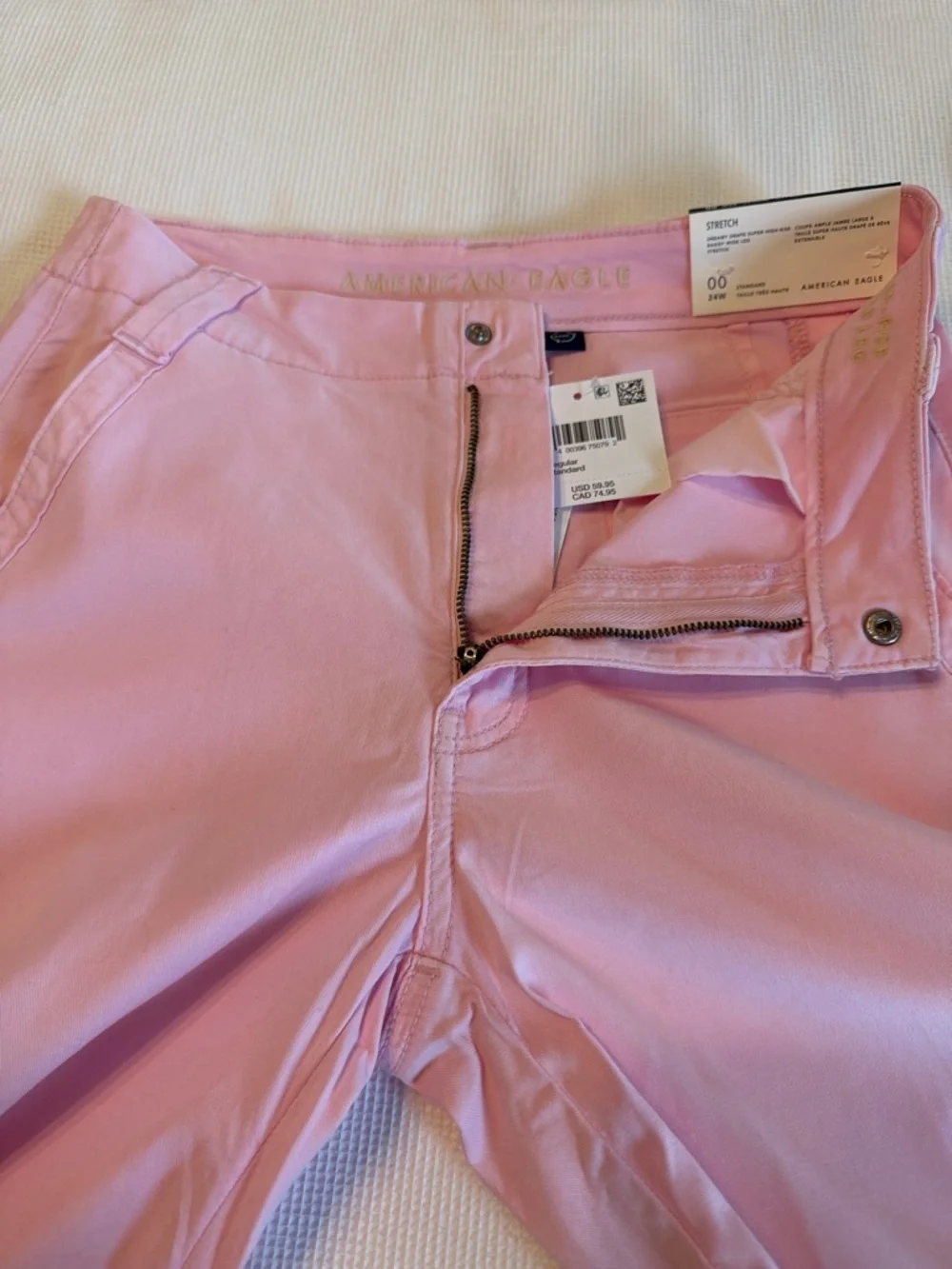 American Eagle Outfitters Dreamy Drape Super High Rise Baggy Wide Leg Pants 24W - Picture 11 of 15
